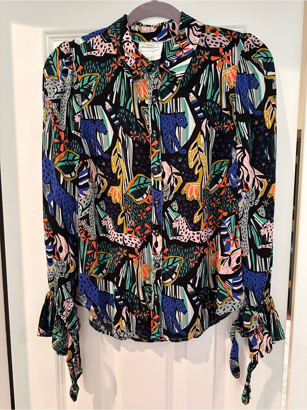 Vibrant Jungle Blouse by Anthropologie - Margaret Jeane